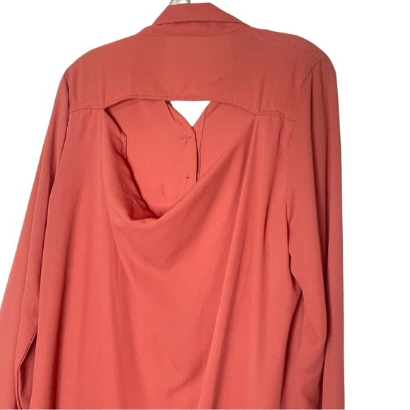 Glam Dollz Orange Studded Collar High Low Top size XL - Picture 8 of 14